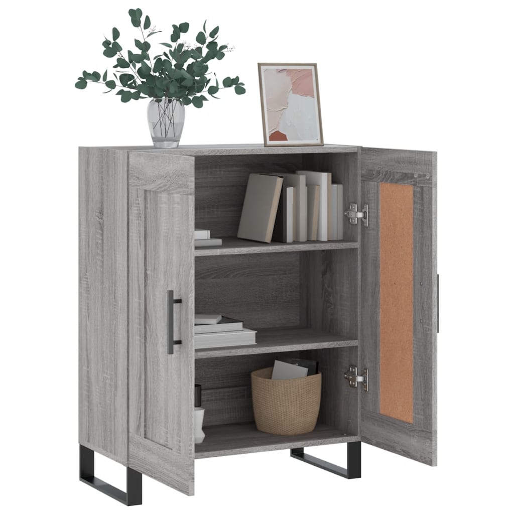 vidaXL Sideboard Grey Sonoma 69,5x34x90 cm Engineered Wood