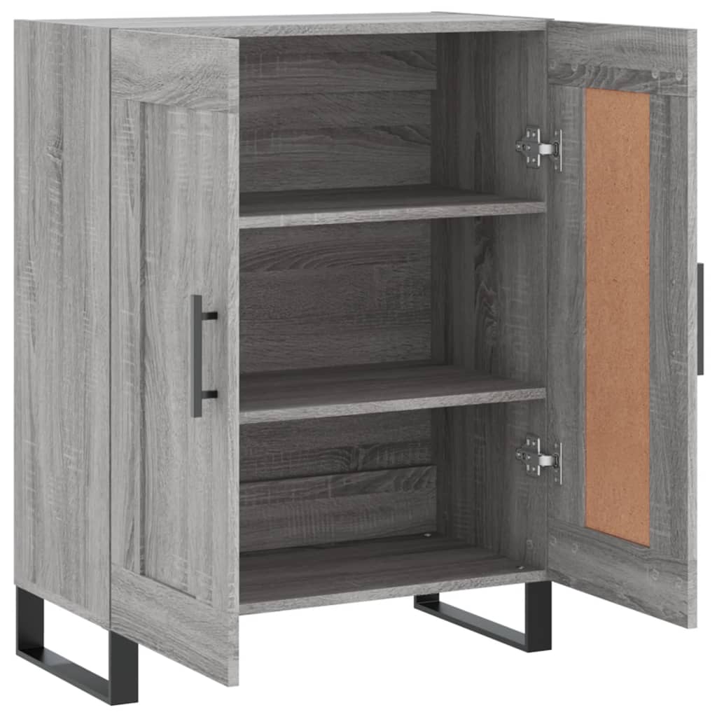 vidaXL Sideboard Grey Sonoma 69.5x34x90 cm Engineered Wood