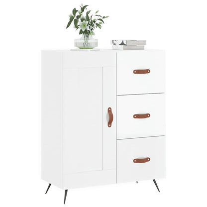 vidaXL Sideboard High Gloss White 69.5x34x90 cm Engineered Wood
