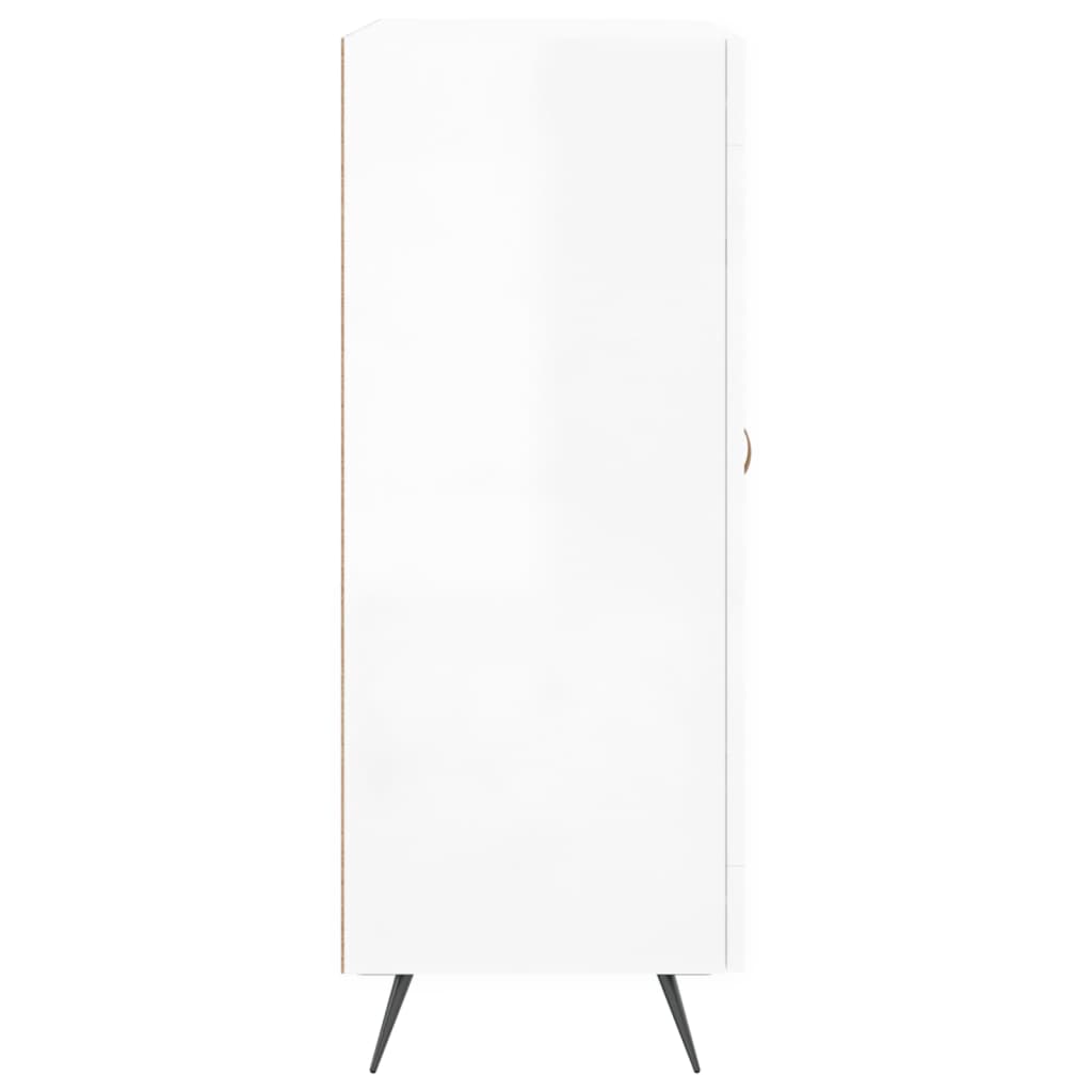 vidaXL Sideboard High Gloss White 69.5x34x90 cm Engineered Wood
