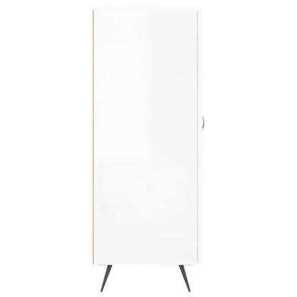 vidaXL Sideboard High Gloss White 69.5x34x90 cm Engineered Wood