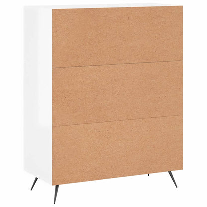 vidaXL Sideboard High Gloss White 69.5x34x90 cm Engineered Wood