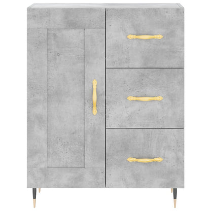 vidaXL Sideboard Concrete Grey 69.5x34x90 cm Engineered Wood
