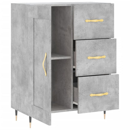 vidaXL Sideboard Concrete Grey 69.5x34x90 cm Engineered Wood