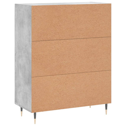 vidaXL Sideboard Concrete Grey 69.5x34x90 cm Engineered Wood