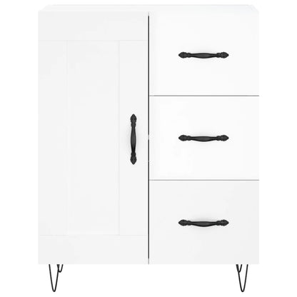 vidaXL Sideboard High Gloss White 69.5x34x90 cm Engineered Wood