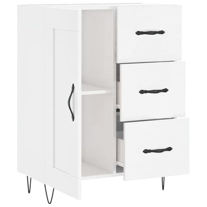 vidaXL Sideboard High Gloss White 69.5x34x90 cm Engineered Wood