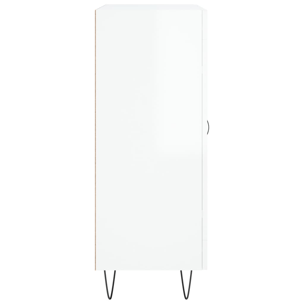 vidaXL Sideboard High Gloss White 69.5x34x90 cm Engineered Wood