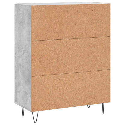 vidaXL Sideboard Concrete Grey 69.5x34x90 cm Engineered Wood