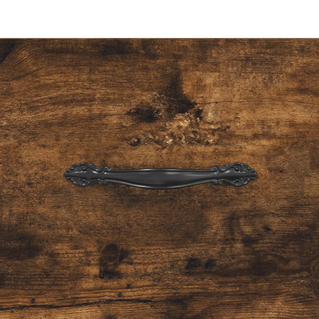 vidaXL Sideboard Smoked Oak 69,5x34x90 cm Engineered Wood