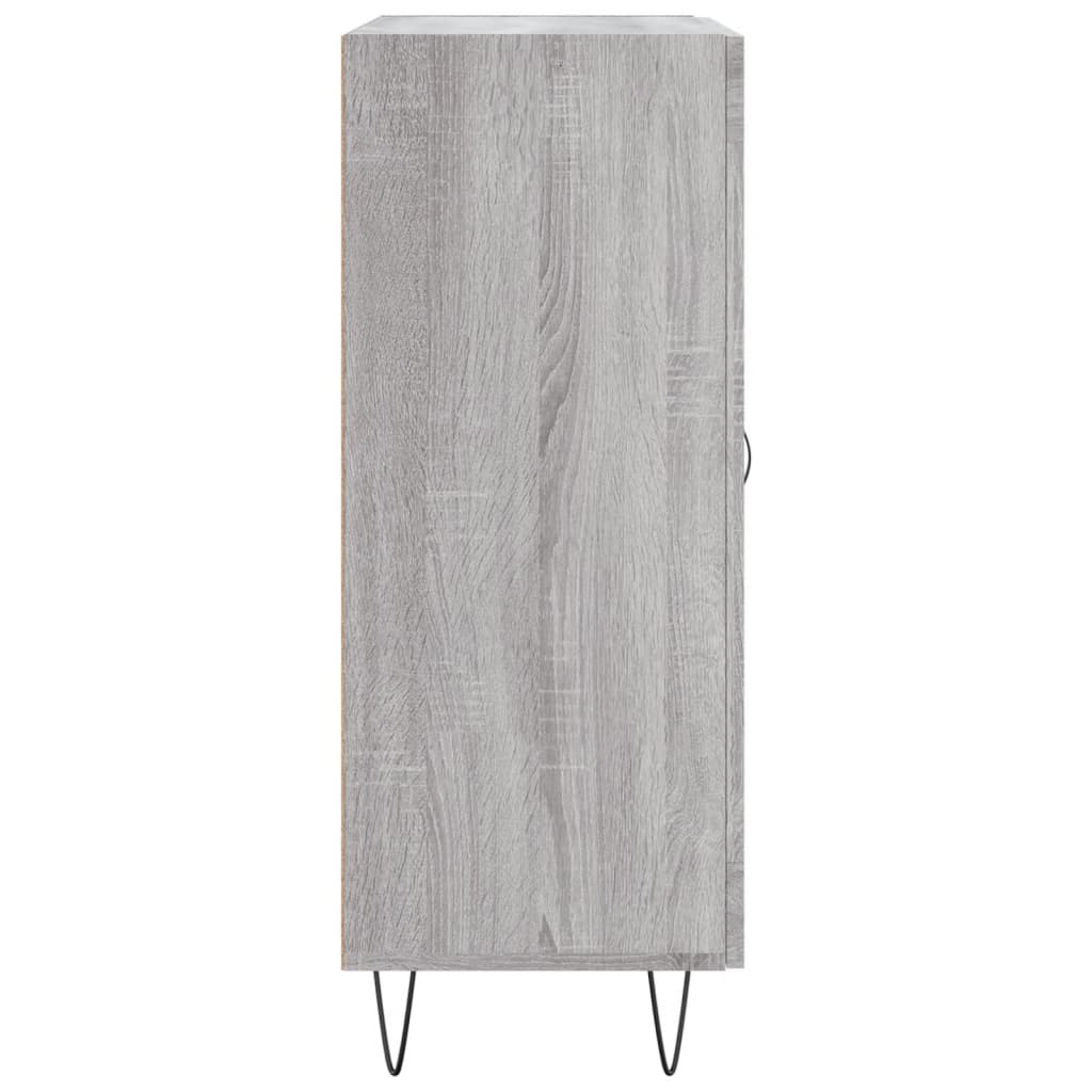 vidaXL Sideboard Grey Sonoma 69.5x34x90 cm Engineered Wood