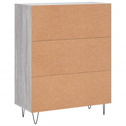 vidaXL Sideboard Grey Sonoma 69.5x34x90 cm Engineered Wood