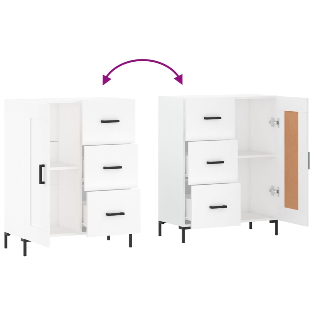 vidaXL Sideboard White 69.5x34x90 cm Engineered Wood