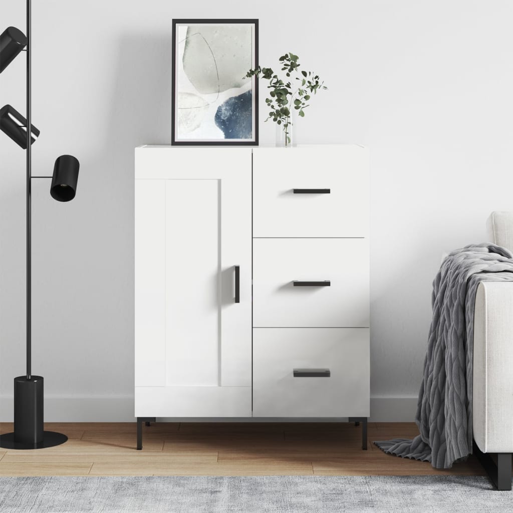 vidaXL Sideboard White 69.5x34x90 cm Engineered Wood