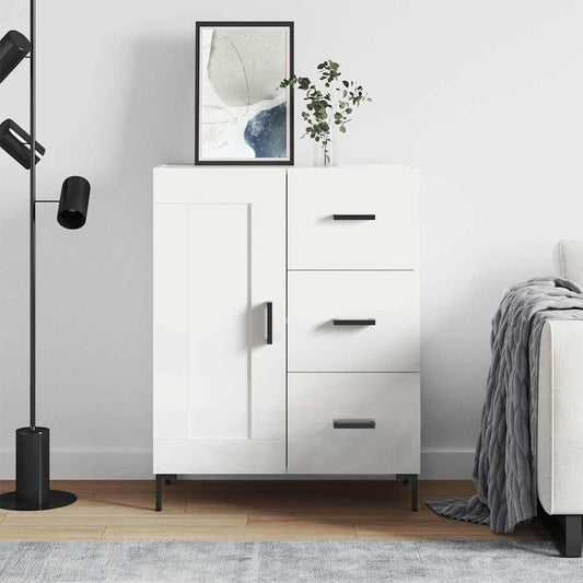 vidaXL Sideboard White 69,5x34x90 cm Engineered Wood