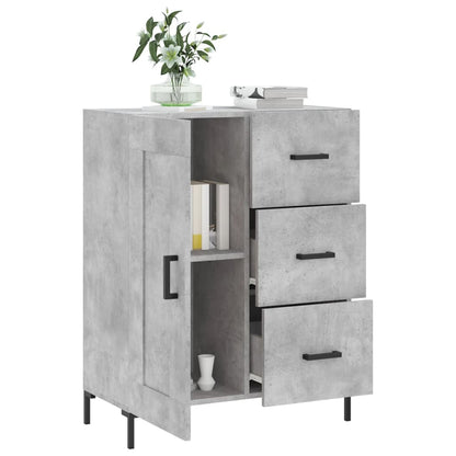 vidaXL Sideboard Concrete Grey 69,5x34x90 cm Engineered Wood