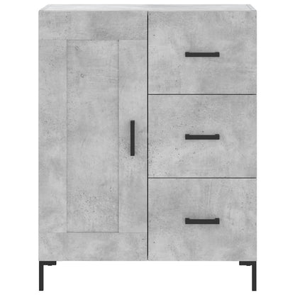 vidaXL Sideboard Concrete Grey 69.5x34x90 cm Engineered Wood