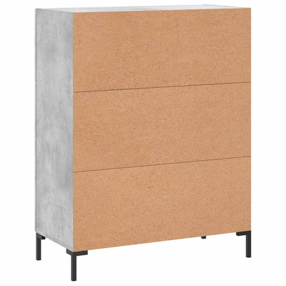 vidaXL Sideboard Concrete Grey 69,5x34x90 cm Engineered Wood
