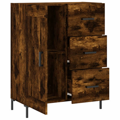 vidaXL Sideboard Smoked Oak 69,5x34x90 cm Engineered Wood