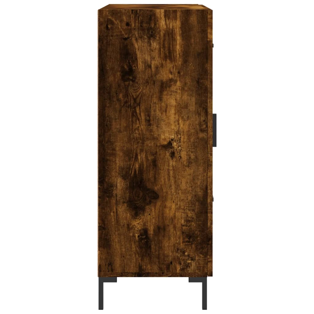 vidaXL Sideboard Smoked Oak 69,5x34x90 cm Engineered Wood