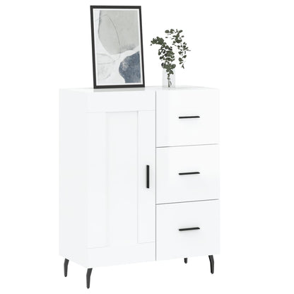 vidaXL Sideboard High Gloss White 69,5x34x90 cm Engineered Wood