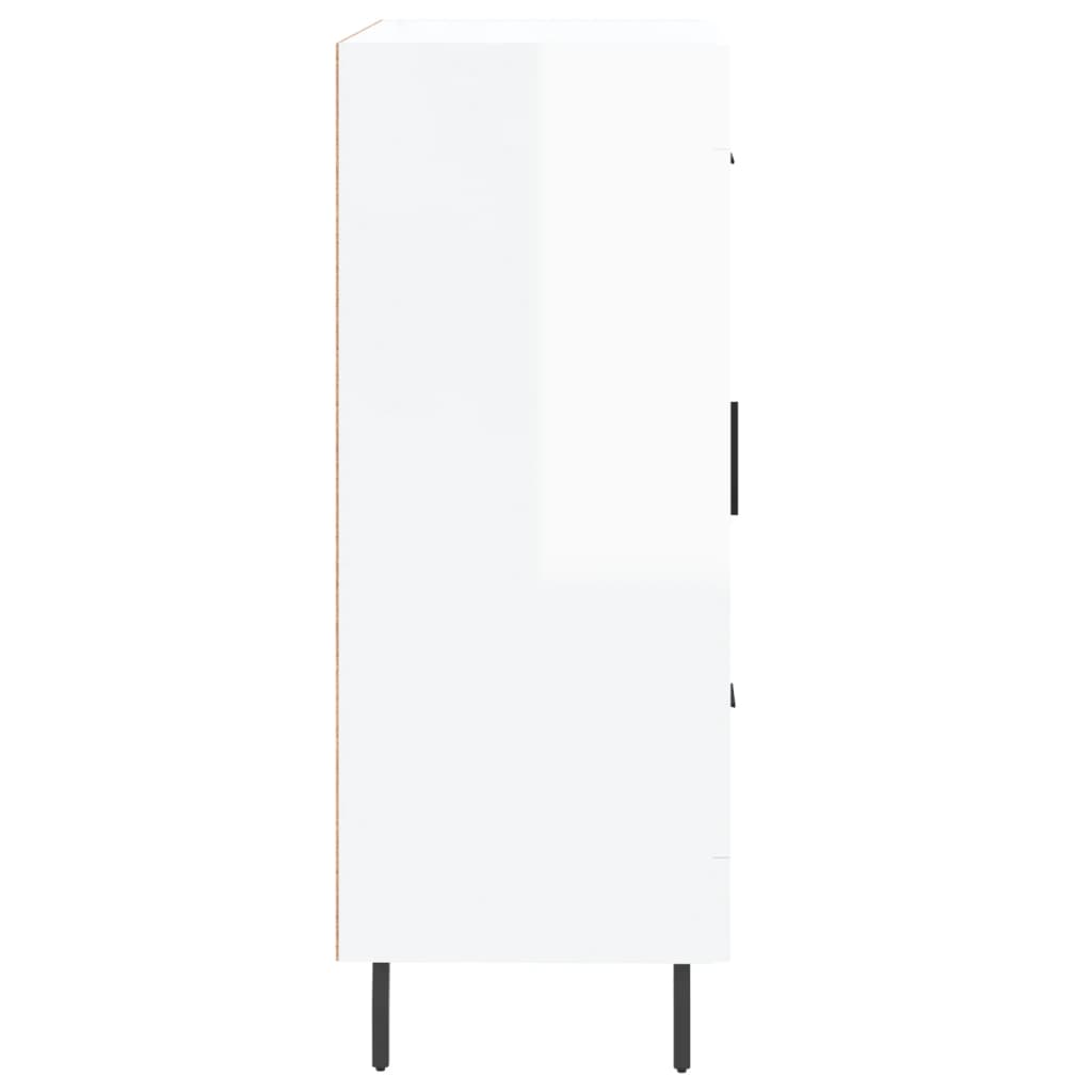 vidaXL Sideboard High Gloss White 69,5x34x90 cm Engineered Wood