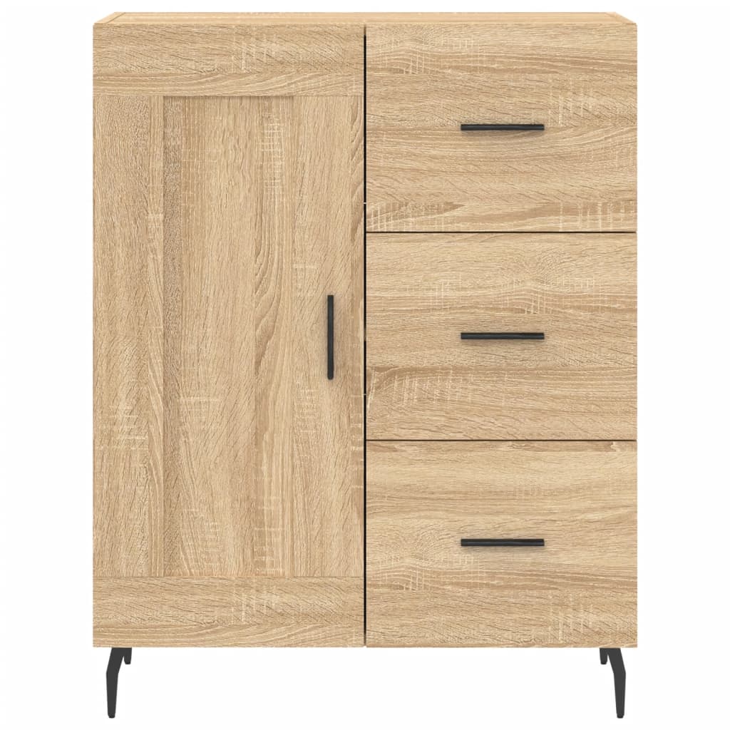 vidaXL Sideboard Sonoma Oak 69.5x34x90 cm Engineered Wood