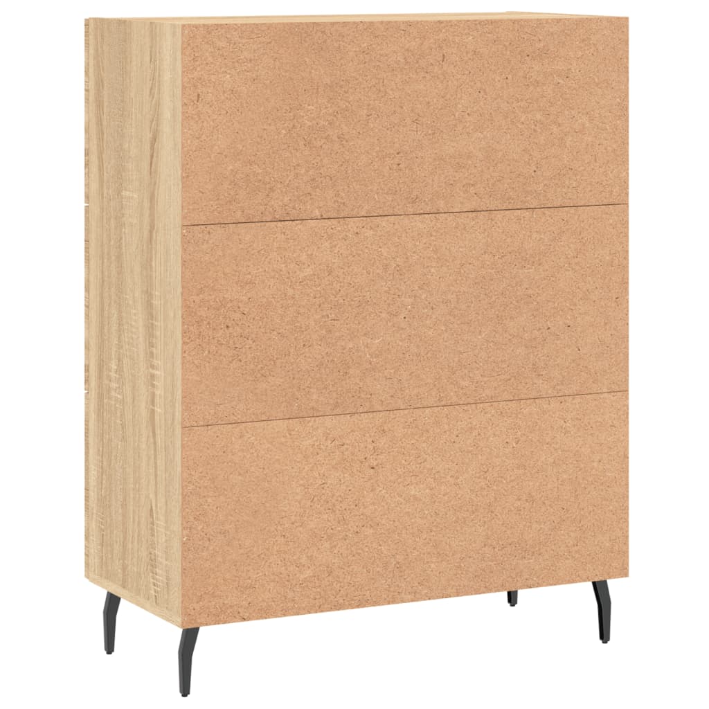 vidaXL Sideboard Sonoma Oak 69.5x34x90 cm Engineered Wood