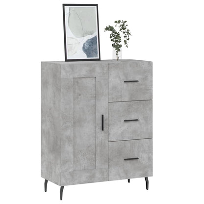 vidaXL Sideboard Concrete Grey 69,5x34x90 cm Engineered Wood