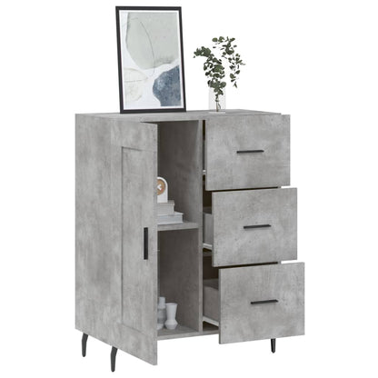 vidaXL Sideboard Concrete Grey 69,5x34x90 cm Engineered Wood