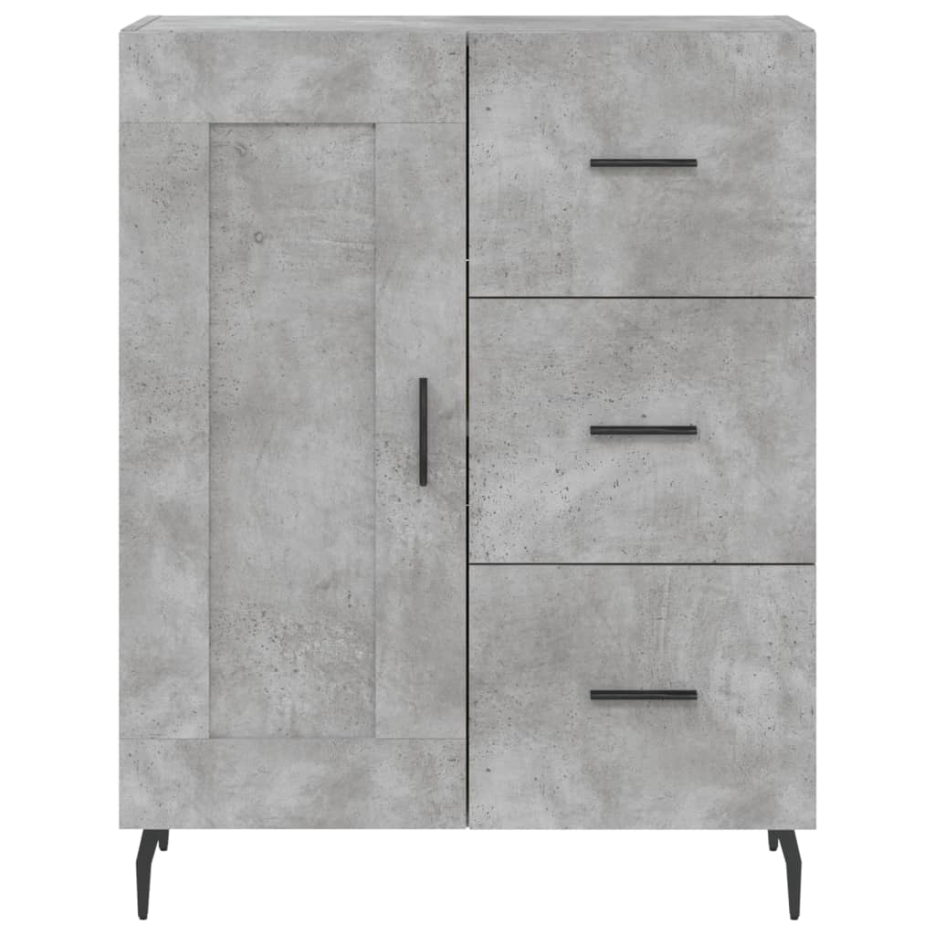 vidaXL Sideboard Concrete Grey 69,5x34x90 cm Engineered Wood