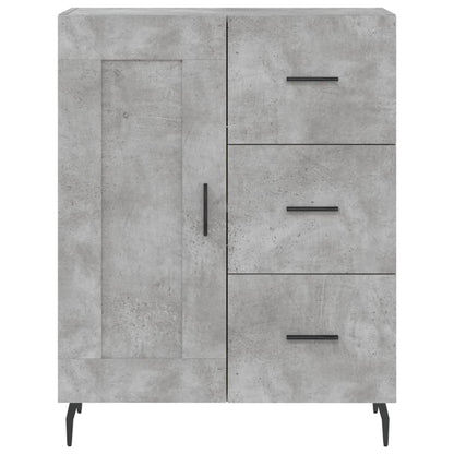 vidaXL Sideboard Concrete Grey 69,5x34x90 cm Engineered Wood