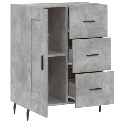 vidaXL Sideboard Concrete Grey 69,5x34x90 cm Engineered Wood