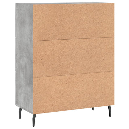 vidaXL Sideboard Concrete Grey 69,5x34x90 cm Engineered Wood