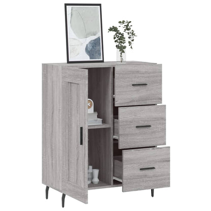 vidaXL Sideboard Grey Sonoma 69,5x34x90 cm Engineered Wood