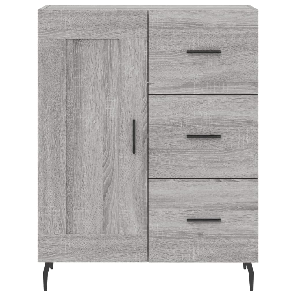 vidaXL Sideboard Grey Sonoma 69,5x34x90 cm Engineered Wood