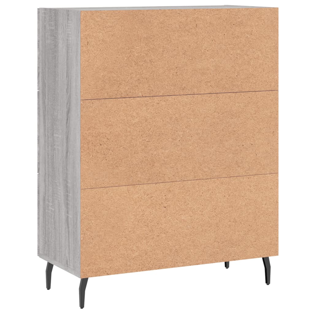 vidaXL Sideboard Grey Sonoma 69,5x34x90 cm Engineered Wood