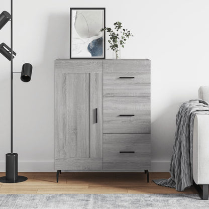 vidaXL Sideboard Grey Sonoma 69,5x34x90 cm Engineered Wood