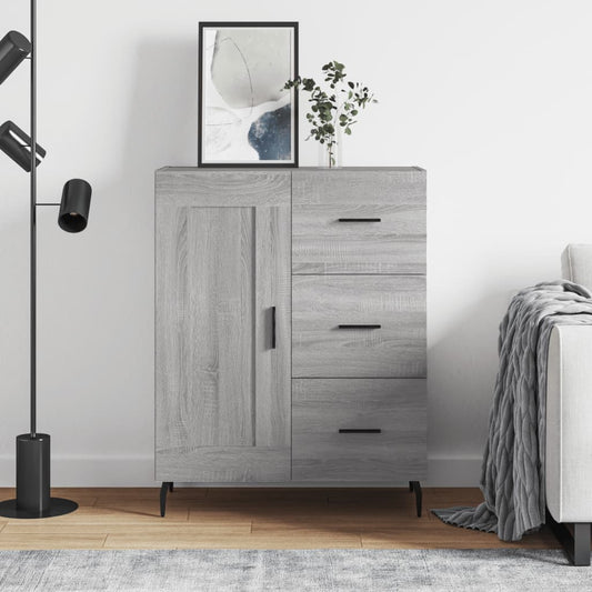 vidaXL Sideboard Grey Sonoma 69,5x34x90 cm Engineered Wood