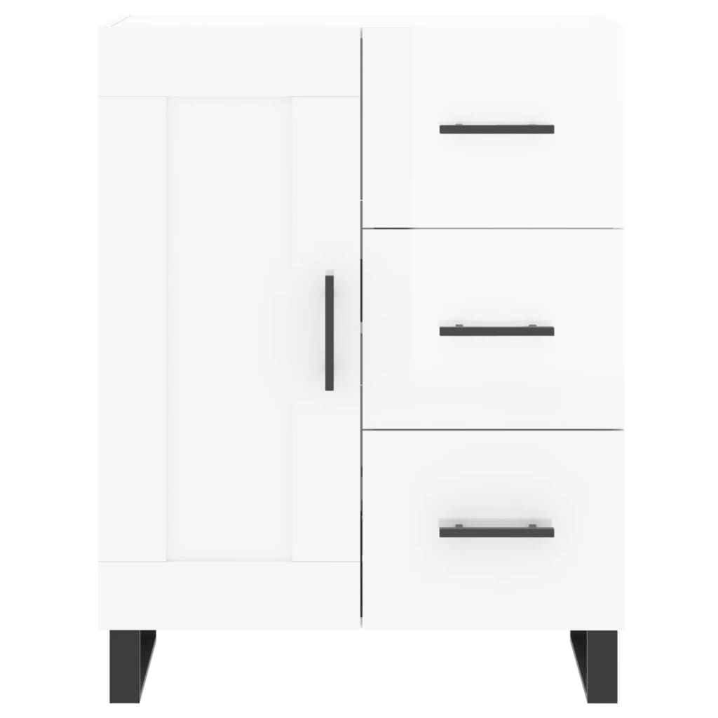 vidaXL Sideboard High Gloss White 69,5x34x90 cm Engineered Wood