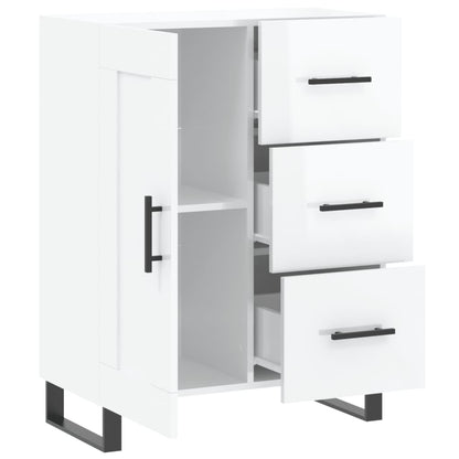 vidaXL Sideboard High Gloss White 69.5x34x90 cm Engineered Wood