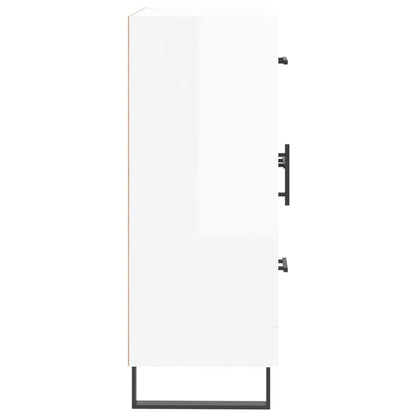vidaXL Sideboard High Gloss White 69.5x34x90 cm Engineered Wood