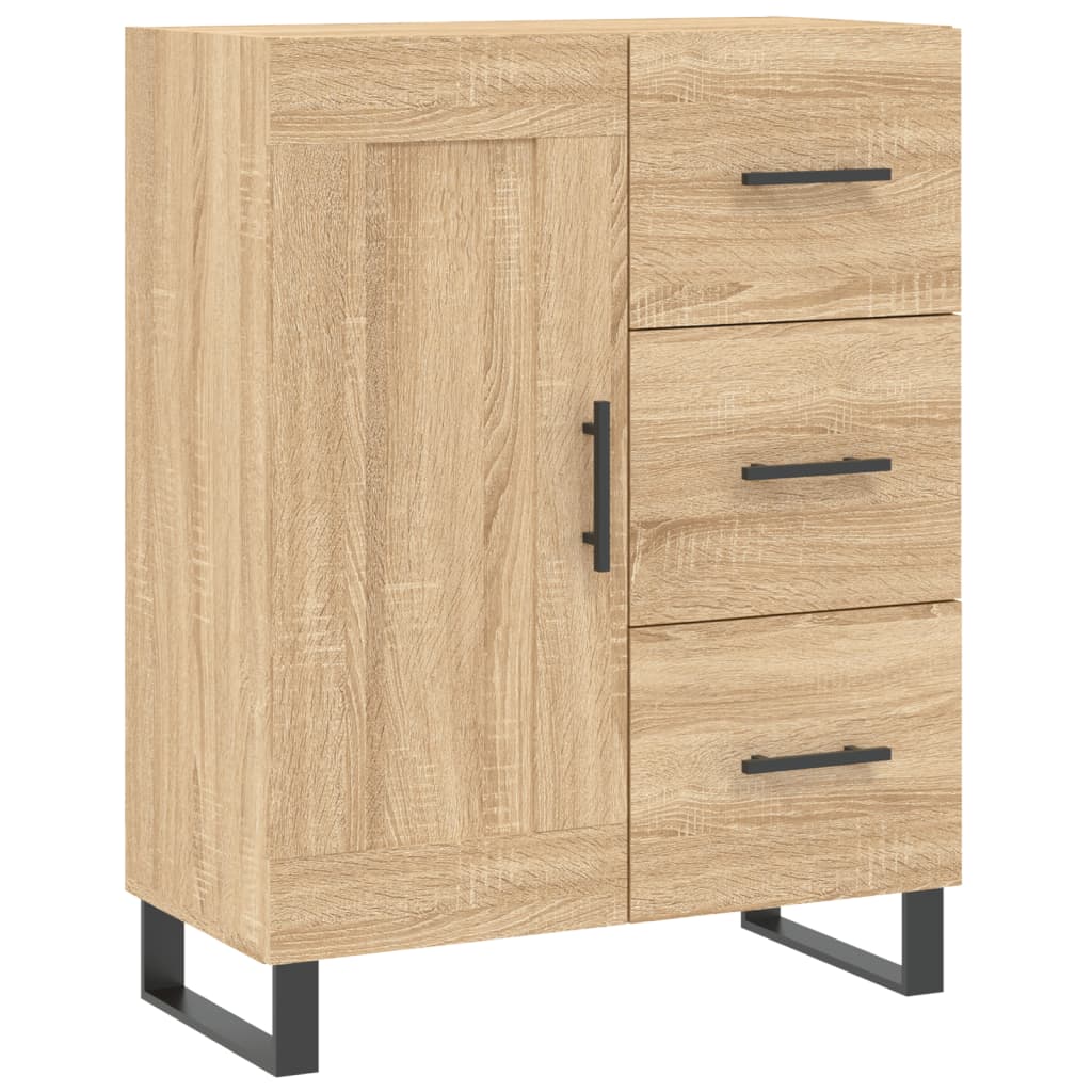 vidaXL Sideboard Sonoma Oak 69.5x34x90 cm Engineered Wood
