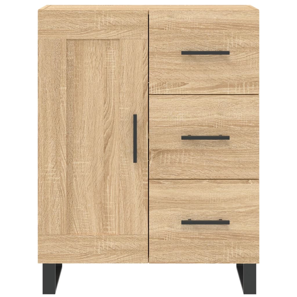 vidaXL Sideboard Sonoma Oak 69.5x34x90 cm Engineered Wood