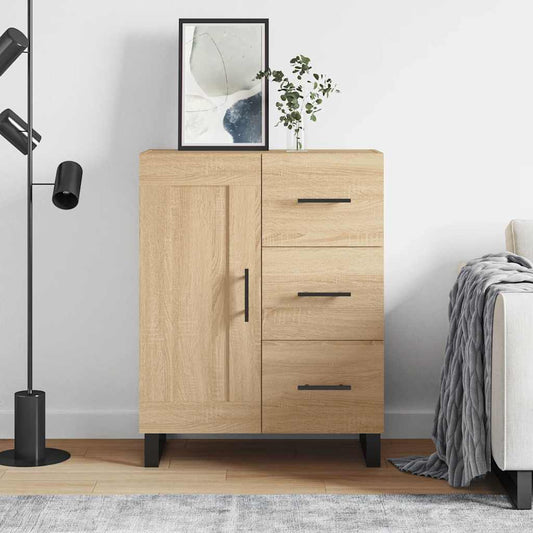 vidaXL Sideboard Sonoma Oak 69.5x34x90 cm Engineered Wood