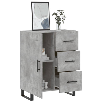 vidaXL Sideboard Concrete Grey 69,5x34x90 cm Engineered Wood