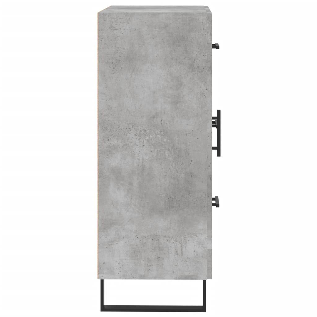 vidaXL Sideboard Concrete Grey 69.5x34x90 cm Engineered Wood