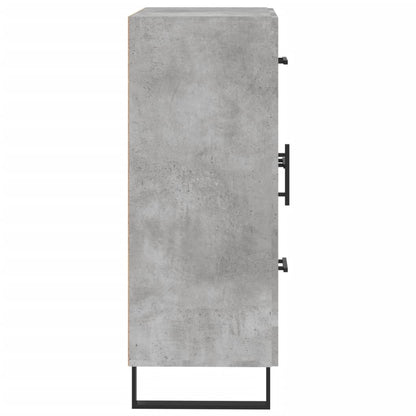 vidaXL Sideboard Concrete Grey 69.5x34x90 cm Engineered Wood