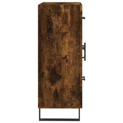 vidaXL Sideboard Smoked Oak 69,5x34x90 cm Engineered Wood