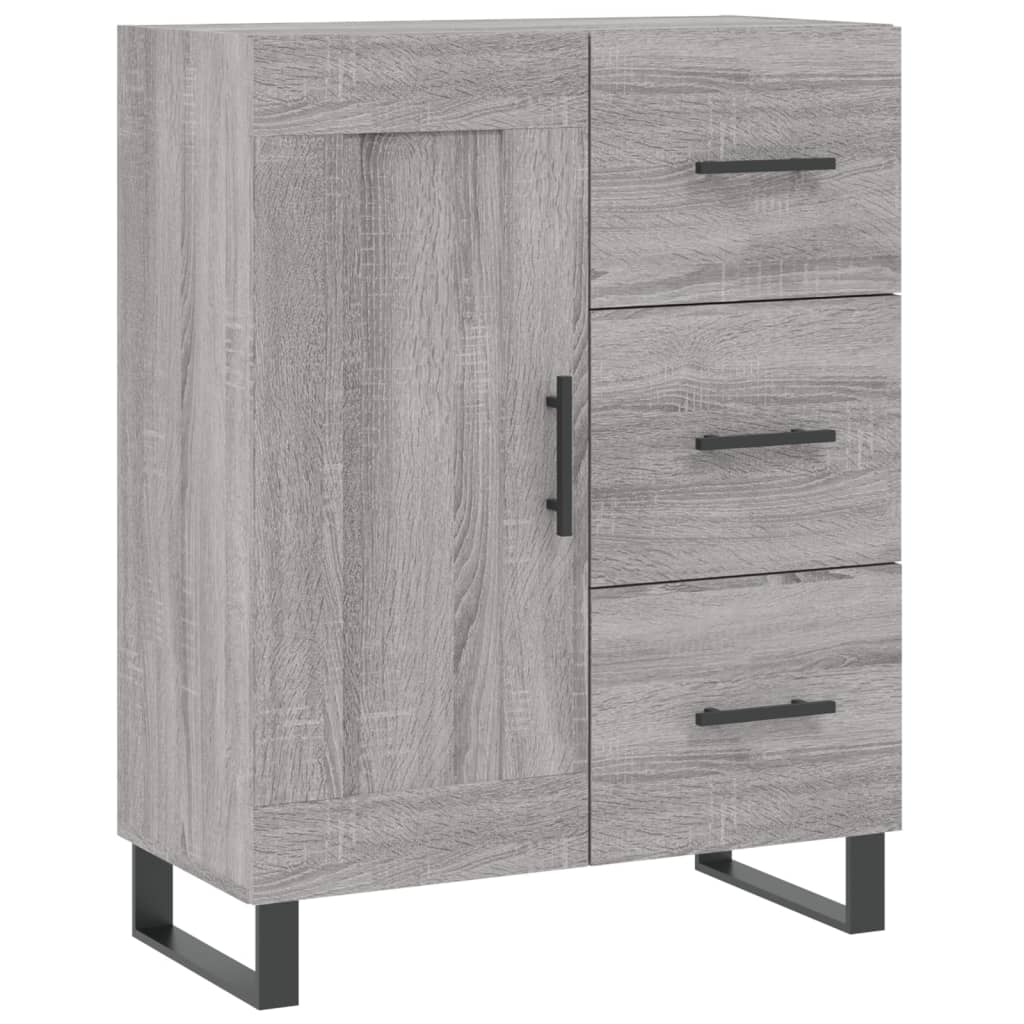 vidaXL Sideboard Grey Sonoma 69,5x34x90 cm Engineered Wood